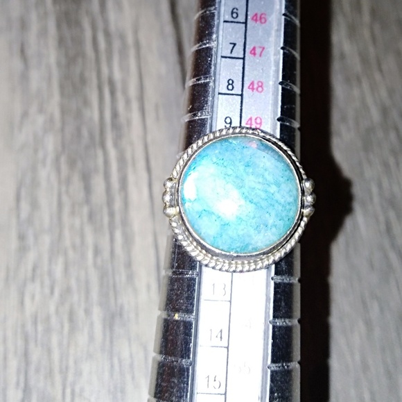 Blue Labradorite sterling silver ring - Picture 1 of 5